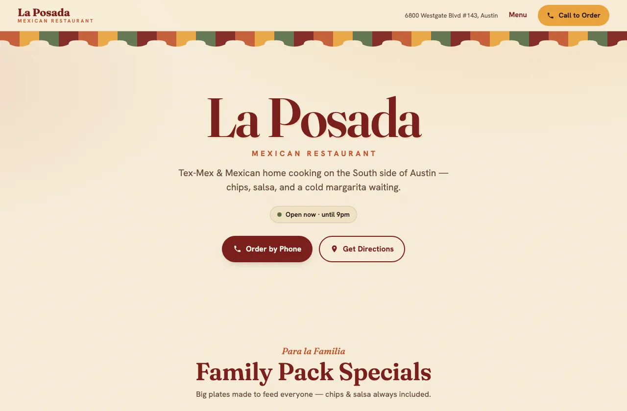 La Posada on desktop